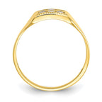 10k Polished 2-Row CZ Baby / Childs Ring