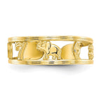 10k Good Luck Symbols Toe Ring