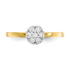 10k Clear CZ Cluster Promise Ring