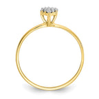 10k Clear CZ Cluster Promise Ring