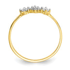 10k Clear CZ Fancy Ring