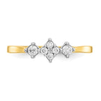 10k Clear CZ Fancy Ring
