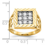 IB Goodman 10k Mens CZ Ring
