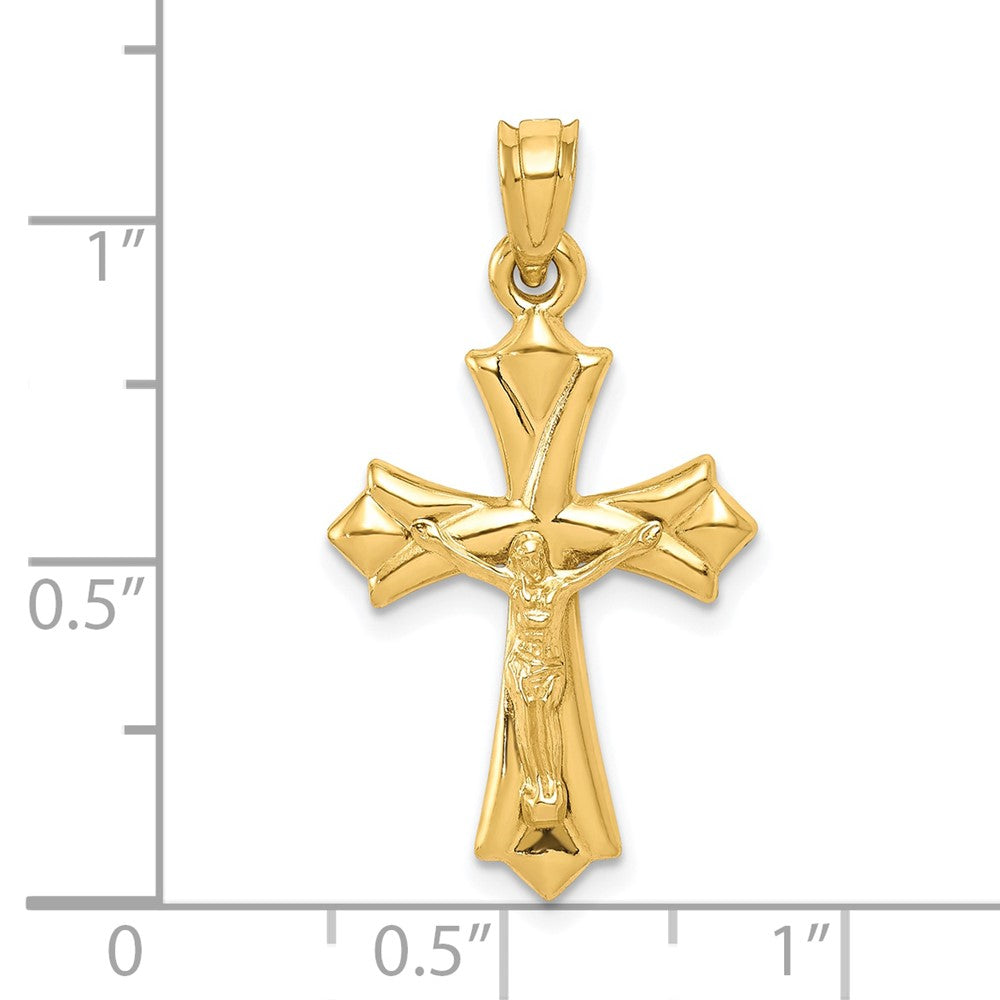 10k Reversible Crucifix / Cross Pendant