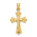10k Reversible Crucifix / Cross Pendant