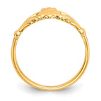 10k Polished Ladies Claddagh Ring