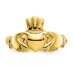 10k Polished Ladies Claddagh Ring