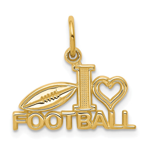 10k I Heart FOOTBALL Charm