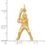 10K Baseball Player Charm