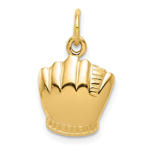 10K 3-D Baseball Glove and Ball Charm