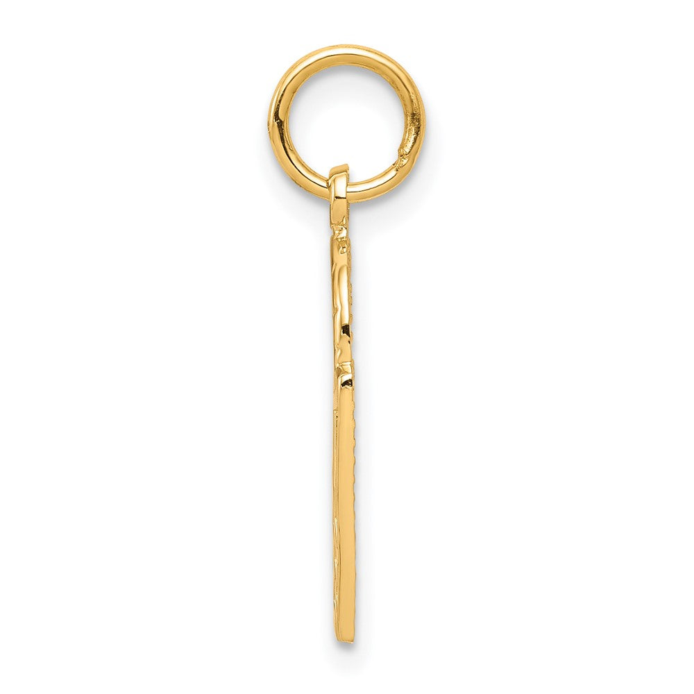 10K Basketball and Net Charm