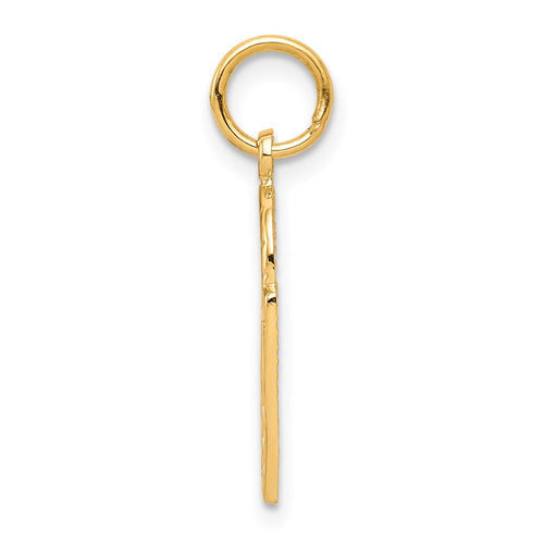 10K Basketball and Net Charm