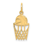 10K Basketball and Net Charm