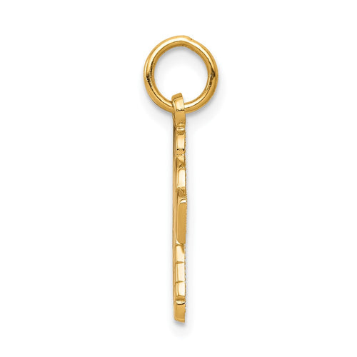 10K Hockey Goalie Charm