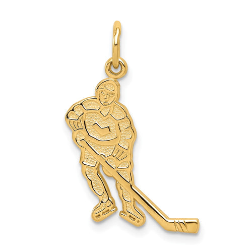 10K Hockey Player Charm