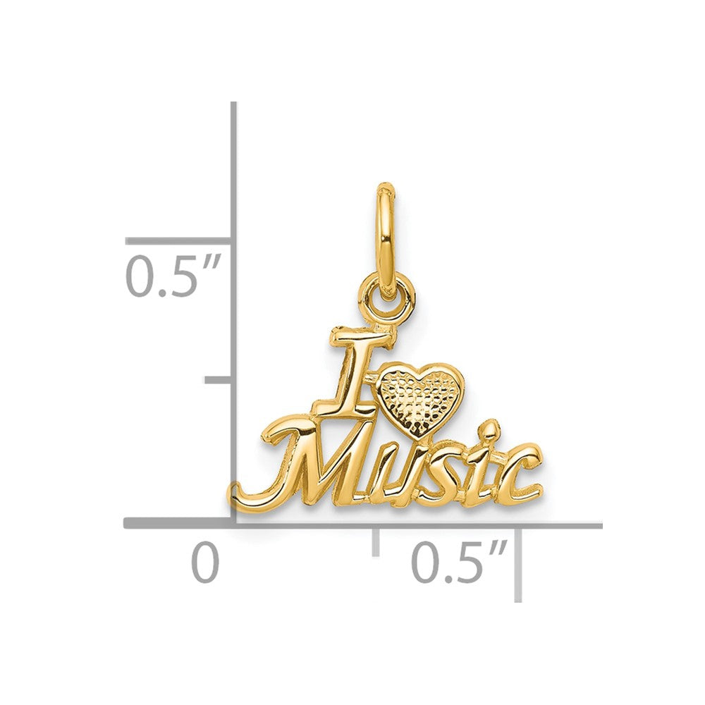 10K I Heart MUSIC Charm