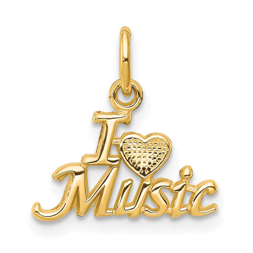 10K I Heart MUSIC Charm