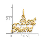 10K BEST FRIEND Charm