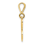10k Large Filigree Initial C Pendant