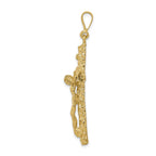 10k Textured Crucifix Charm