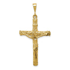 10k Textured Crucifix Charm