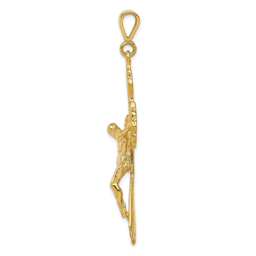 10K Crucifix Charm