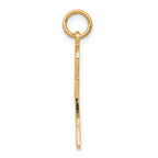 10k Solid Flat-Backed Ankh/Egyptian Cross Pendant