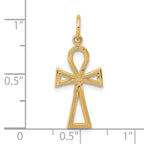 10K Ankh Cross Charm