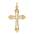 10k Cut-out Cross Charm