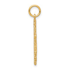 10K Nugget Cross Charm