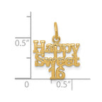 10k HAPPY SWEET 16 Charm