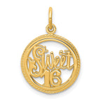 10k SWEET 16 in Circle Charm