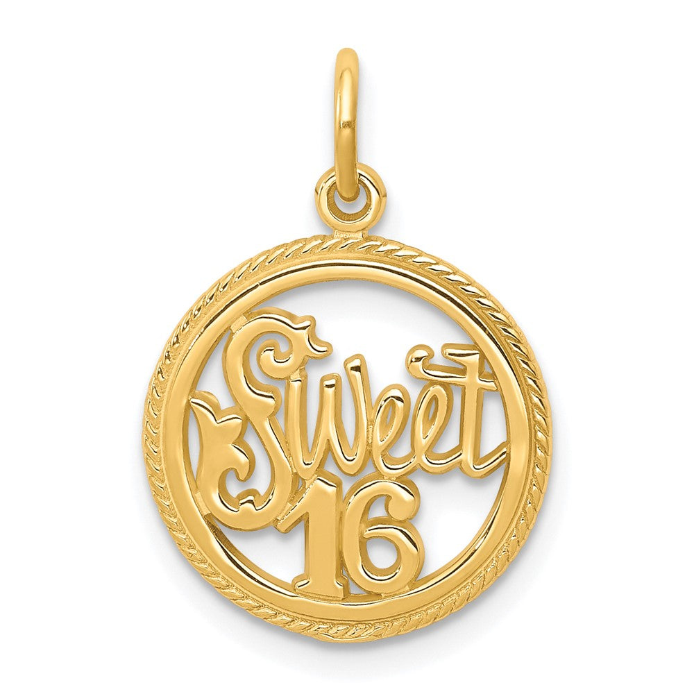 10k SWEET 16 in Circle Charm