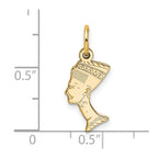10k Solid Nefertiti Charm
