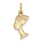 10k Solid Nefertiti Charm