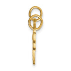 10K HE WHO HOLDS THE KEY. Heart and Key 2-Piece Break-apart Charm