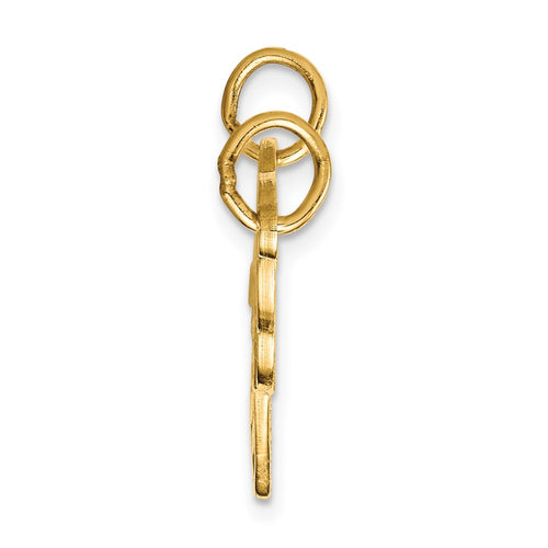 10K HE WHO HOLDS THE KEY. Heart and Key 2-Piece Break-apart Charm