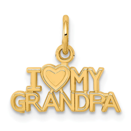10K I Heart MY GRANDPA Charm