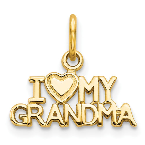 10K I Heart MY GRANDMA Charm