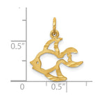 10k Cut-out Tropical Fish Charm