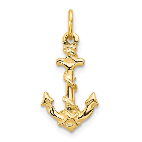 10k Anchor with Rope Pendant