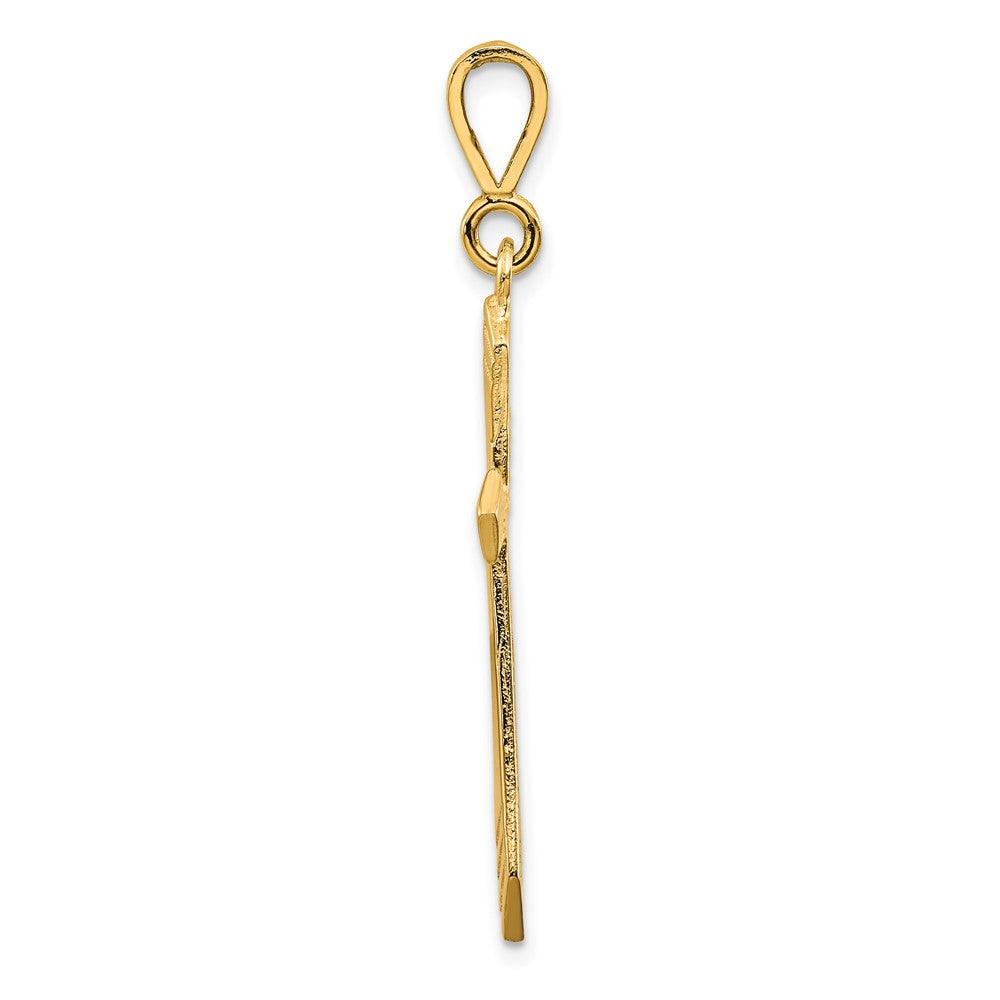 10k Large Cross Charm