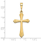 10k Large Cross Charm