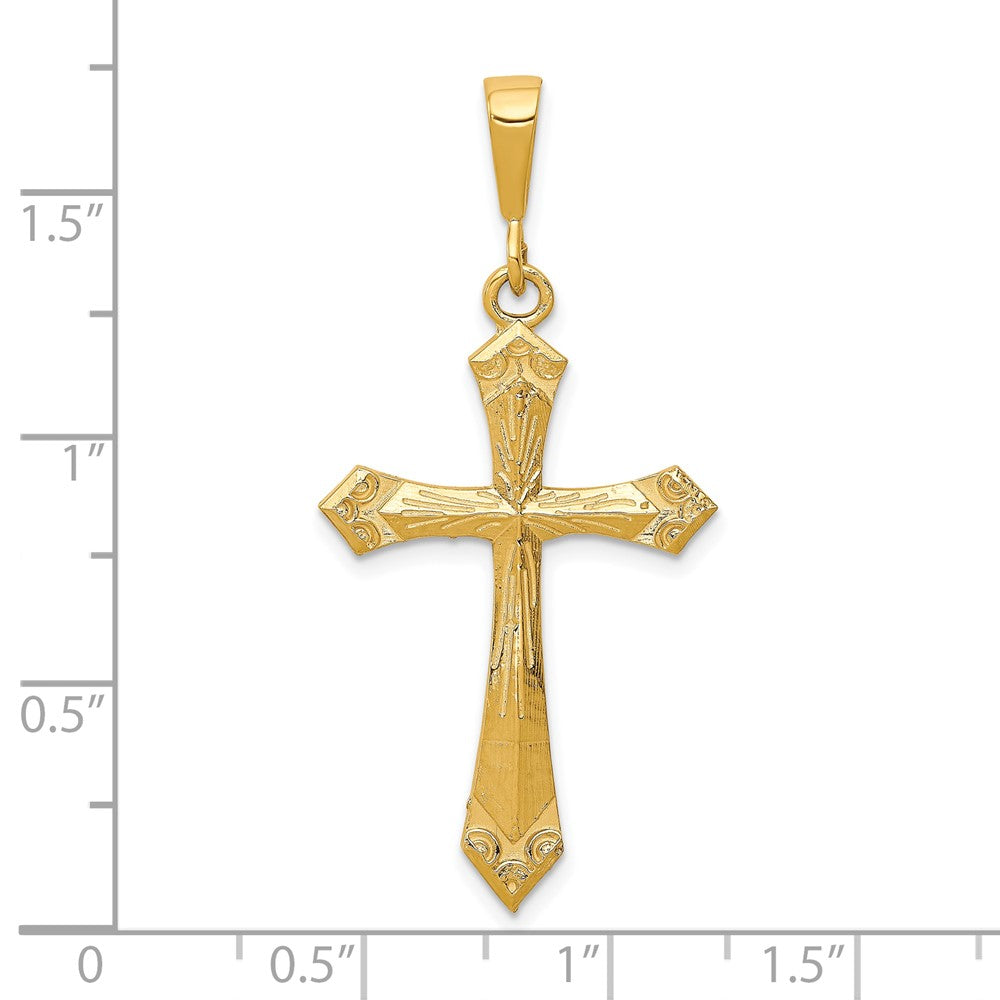 10k Large Cross Charm