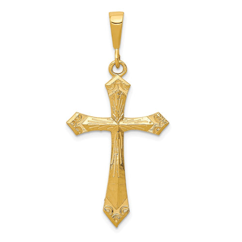 10k Large Cross Charm