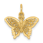 10k Butterfly Charm