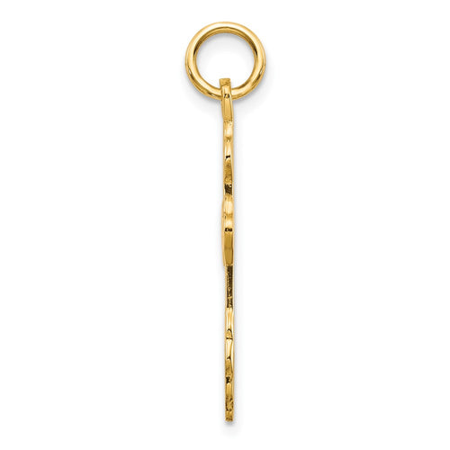 10K Eastern Orthodox Cross Charm