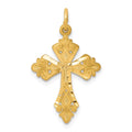 10k Fleur de Lis Cross Charm