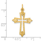 10k Cut-out Cross Charm