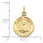 10K Round St. Jude Medal Charm